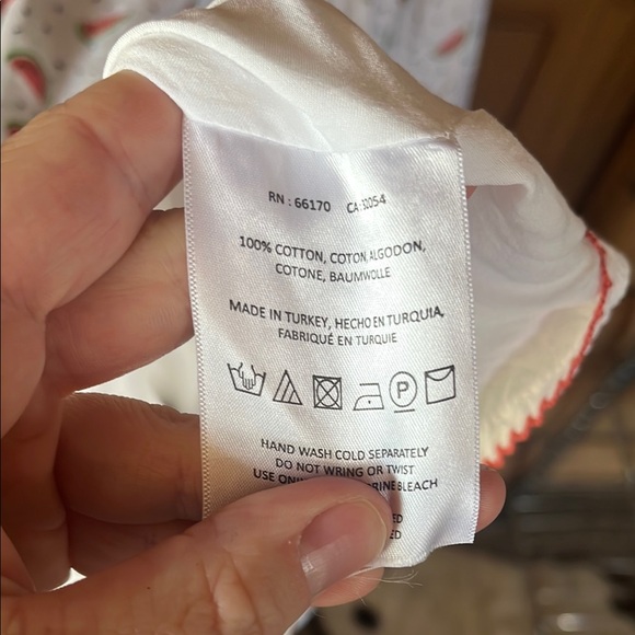 HD in Paris Anthropologie Watermelon One-Shoulder Dress in White and Red - Picture 10 of 10